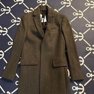 Herringbone Italian Melton Coat